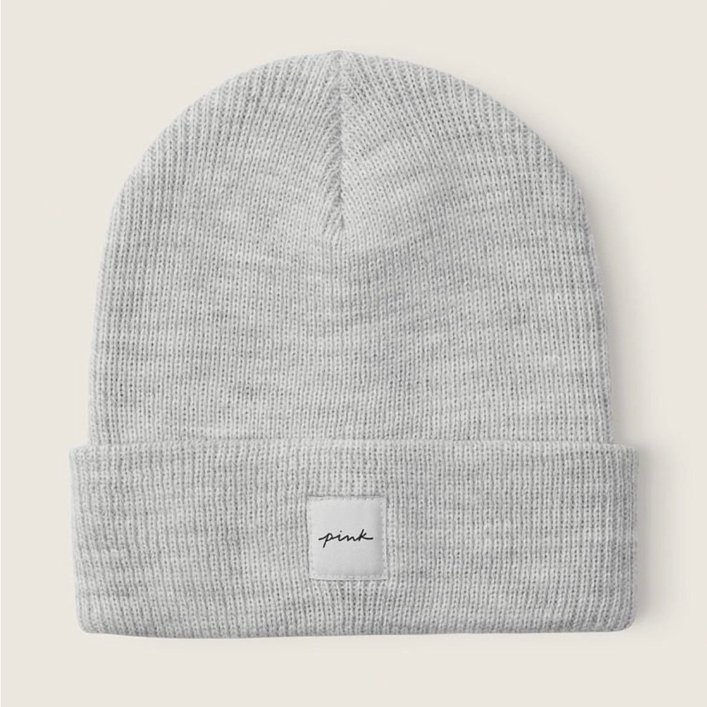 Gray VS Ribbed Beanie NWOT